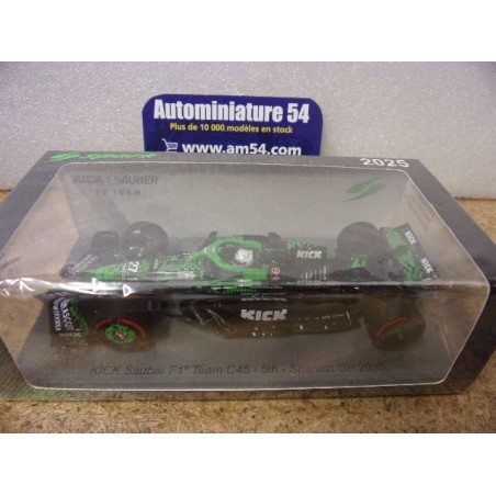 2025 Kick Sauber F1 Team C45 n°27 Nico Hulkenberg 5th Spanish GP S9620 Spark Model