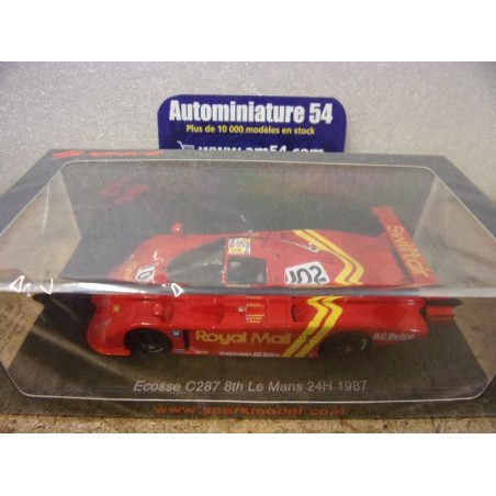 1987 Ecosse C287 n°102 Duez - Mallock - Leslie 8th Le Mans S8227 Spark Model