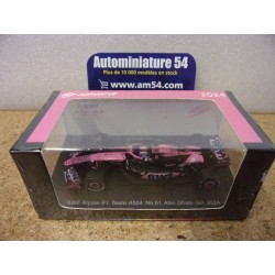 2024 Alpine A524 BWT n°61 Jack Doohan Y415 Spark Model Sparky 1.64
