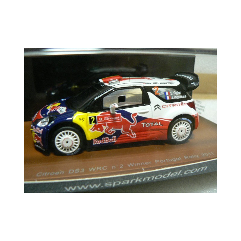 2011 Citroen DS3 WRC n°2 S.Ogier 1st Portugal  S3307 Spark Model