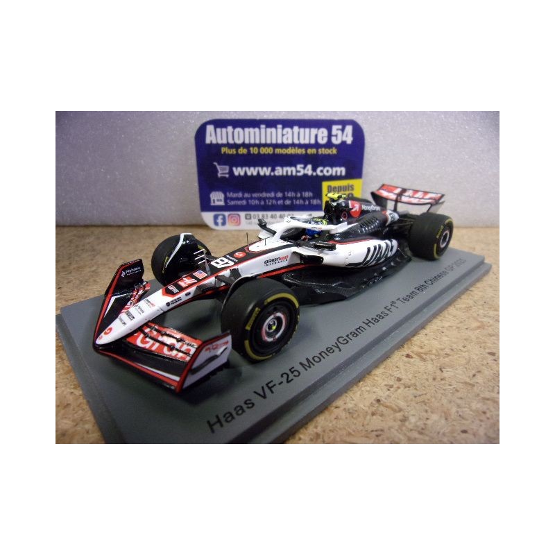 2025 MoneyGram Haas VF25 n°87 Olie Bearman 8th Chinese GP S9587 Spark Model