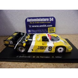 1985 Porsche 956 New Man n°8 Belmondo - De Narvaez - Miller Le Mans S9866 Spark Model
