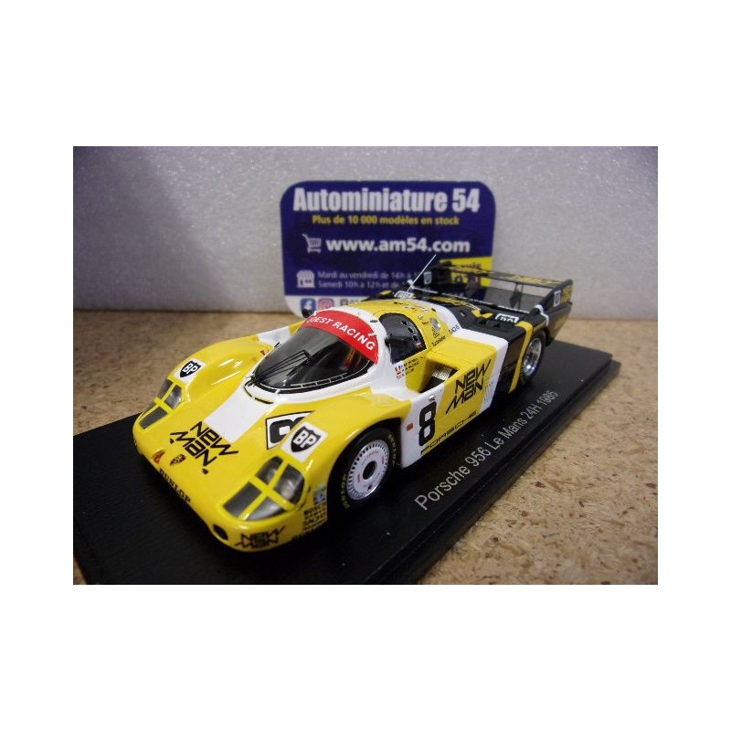 1985 Porsche 956 New Man n°8 Belmondo - De Narvaez - Miller Le Mans S9866 Spark Model