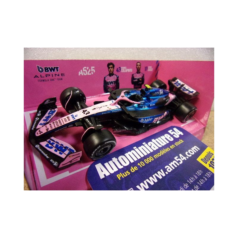 2025 Alpine A525 n°43 Franco Colapinto 18-38257-43 Bburago Racing