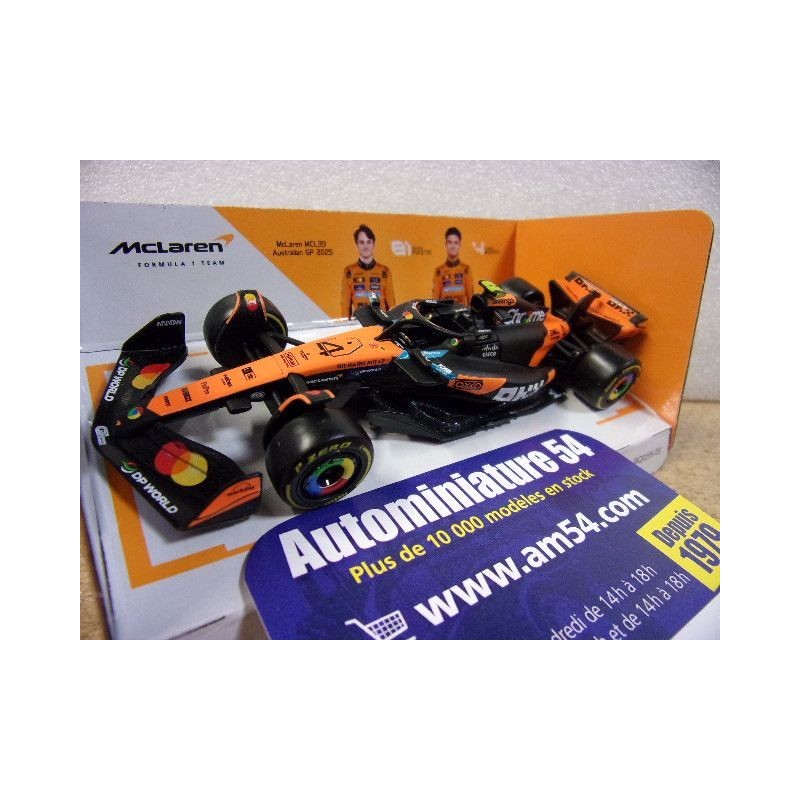 2025 McLaren MCL39 n°4 Lando Norris Australian GP 18-38248-4 Bburago Racing