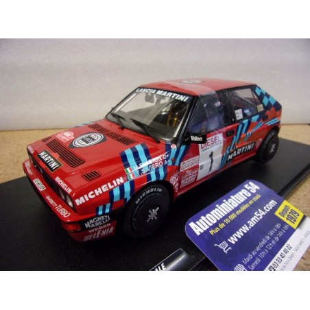1989 Lancia Delta HF Integrale n°1 Biasion -Siviero San Remo S1807808 Solido