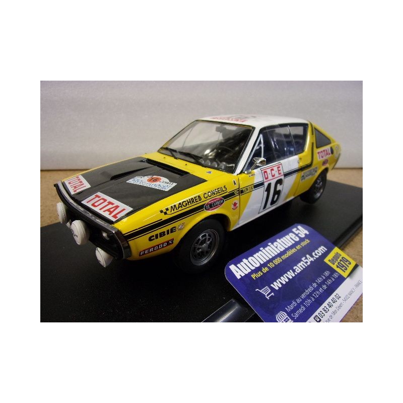 1976 Renault R17 n°16 Tilbert Privé Rallye du Maroc S1803709 Solido