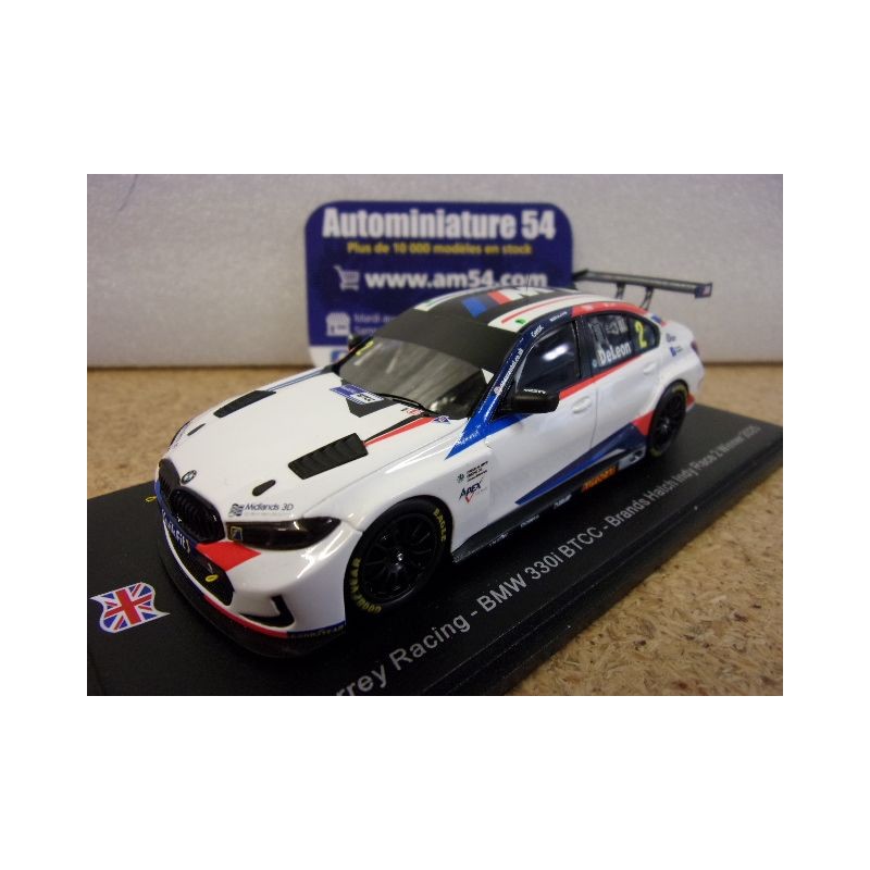 2025 BMW 330i BTCC n°2 Daryl DeLeon Brands Hatch Indy Race 2 winner UK033 Spark Model