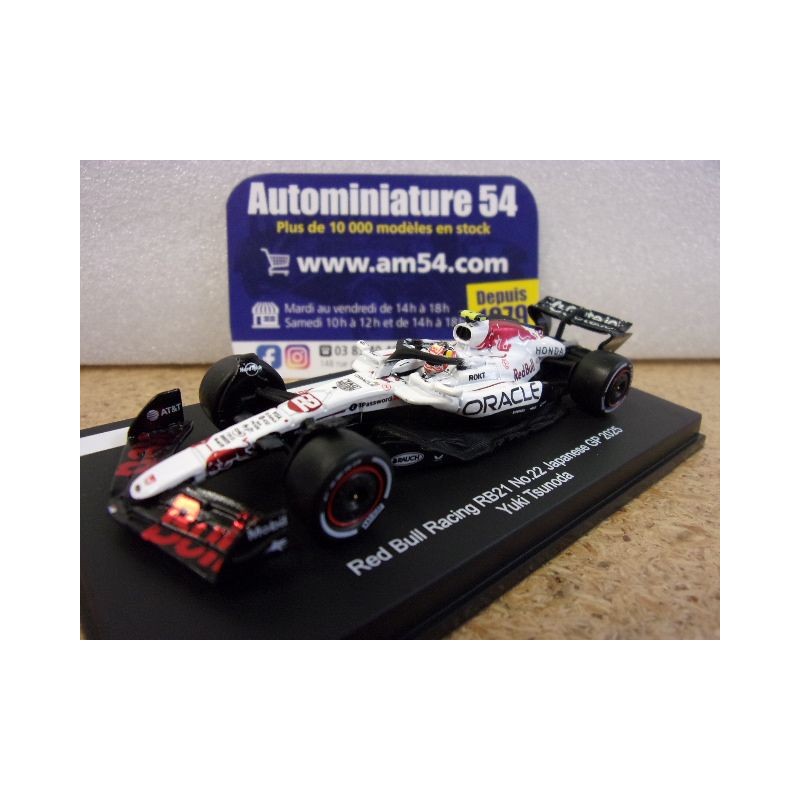 2025 RedBull RB21 n°22 Yuki Tsunoda Japanese GP Y442 Spark Model Sparky 1.64