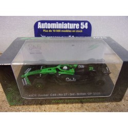 2025 Stake F1 Sauber C45 n°27 Nico Hulkenberg 3rd British GP Y426 Spark Model Sparky 1.64