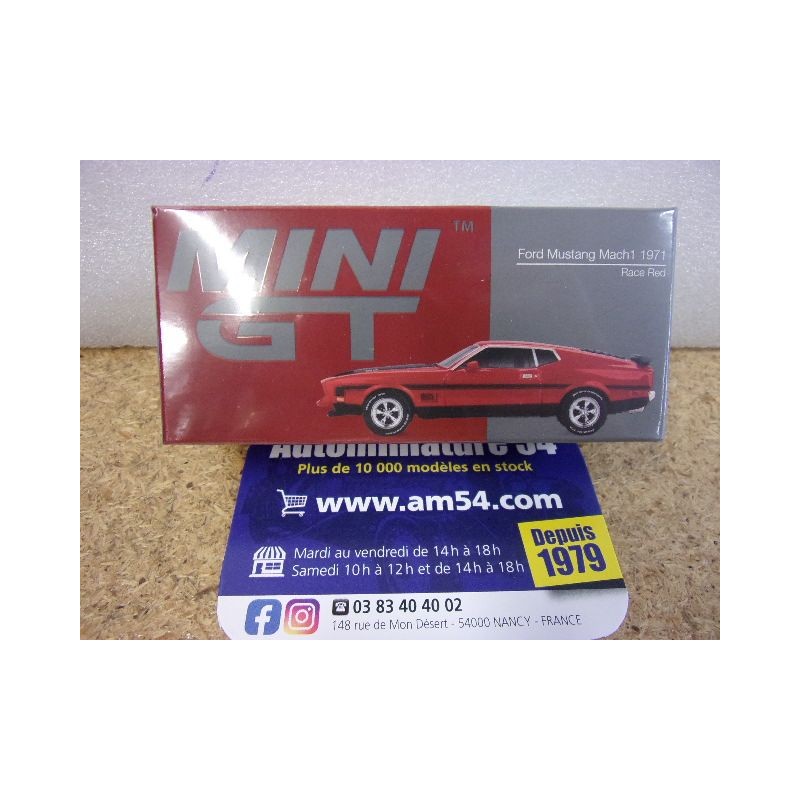 Ford Mustang Mach 1 1971 Race Red MGT01122 Mini GT