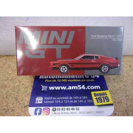 Ford Mustang Mach 1 1971 Race Red MGT01122 Mini GT