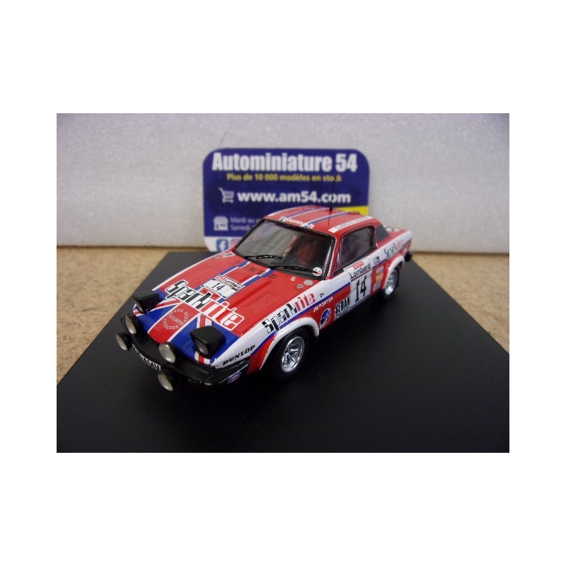 1980 Triumph TR7 n°14 Clark - Porter Scottish Rally ref 2009 Trofeu