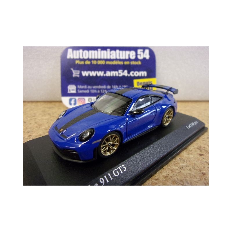 Porsche 911 - 992 GT3 Lugano Blue Weissach Package 2025 640064224 Minichamps