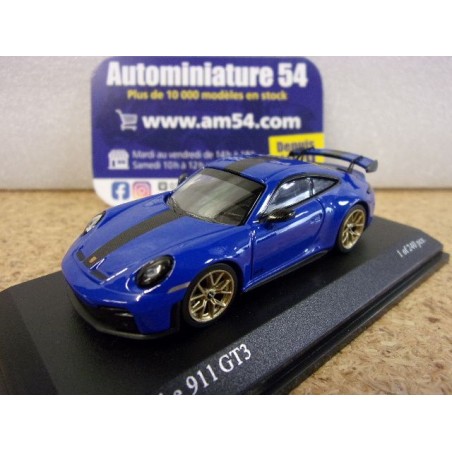 Porsche 911 - 992 GT3 Lugano Blue Weissach Package 2025 640064224 Minichamps