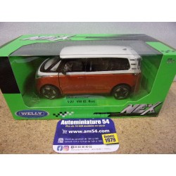 Volkswagen ID Buzz White - Orange 24119DT-W Welly