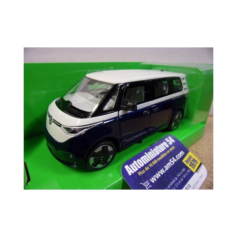 Volkswagen ID Buzz White - Blue 24119DT-WBl Welly