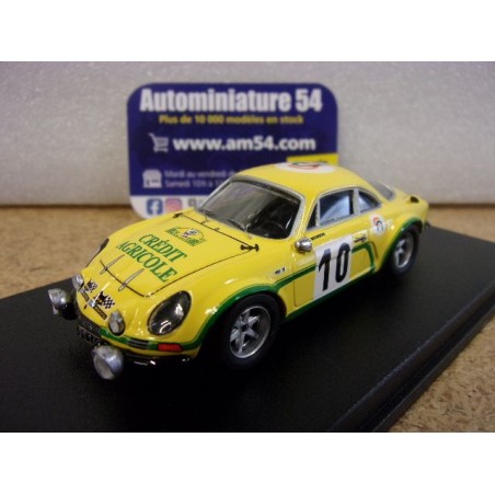 1974 Alpine A110 n°10 Bourdon - Moutard 1st winner Criterium Côte Fleurie ref RR.FR104 Trofeu