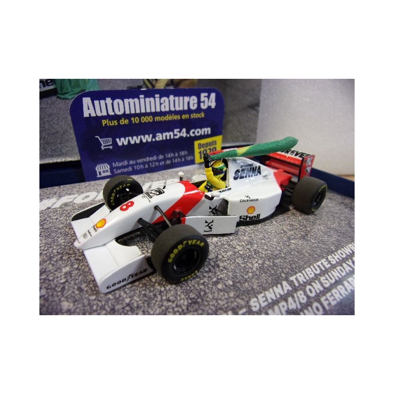 2024 McLaren Honda MP4-8 Sebastian Vettel Tribute Imola 19 mai 2024 Ayrton Senna Collection 530934305 Minichamps