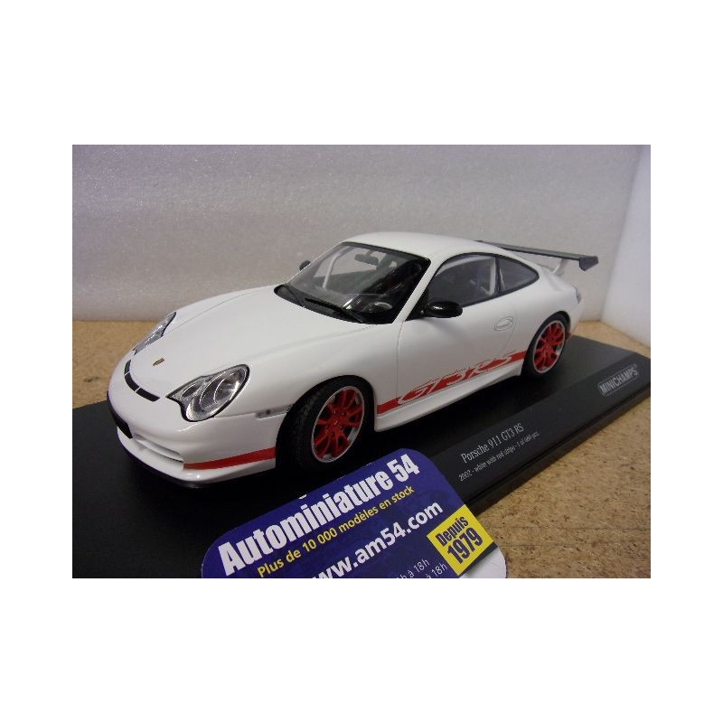 Porsche 911 - 996 GT3 RS White - Red 2002 155062020 Minichamps