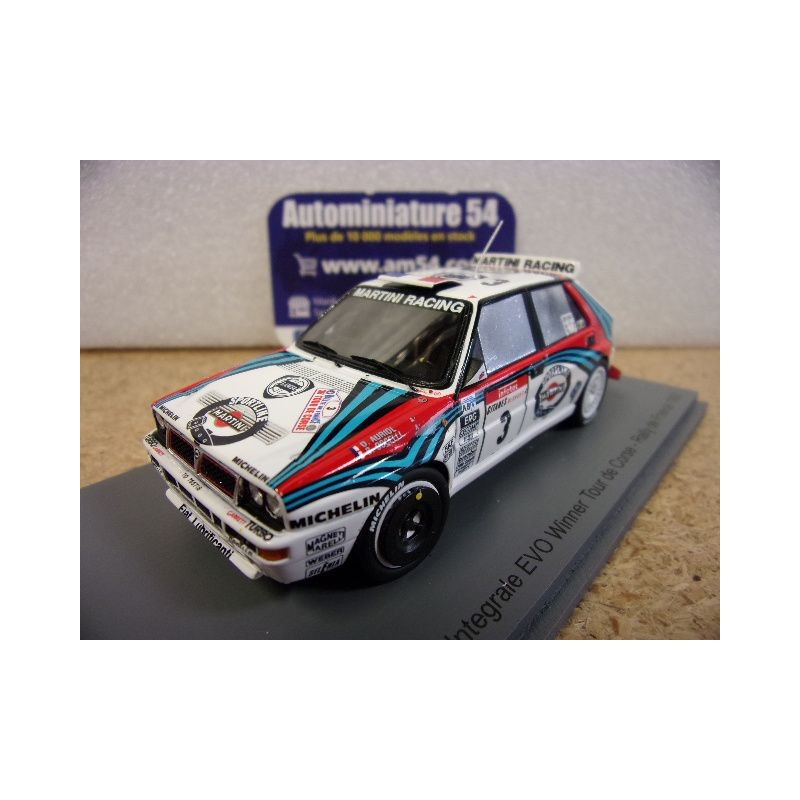 1992 Lancia Delta HF Integrale EVO n°3 Auriol - Occelli 1st Winner Tour de Corse S9017 Spark Model