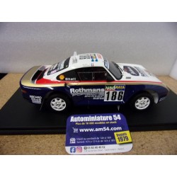 1986 Porsche 911 - 959 n°186 Metge - Lemoine 1st Winner Paris Dakar 18S789 Spark Model
