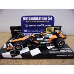 2024 McLaren MCL38 n°4 Lando Norris 1st Winner Singapore GP 537246104 Minichamps