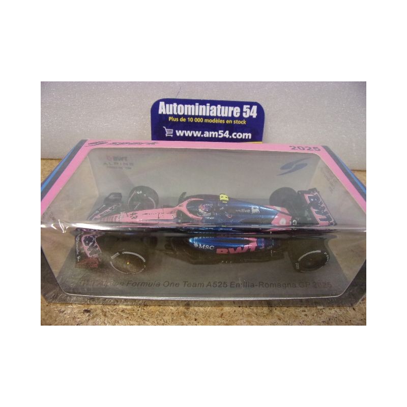 2025 Alpine BWT F1 Team A525 n°43 Franco Colapinto Emilia Romagna GP S9625 Spark Model
