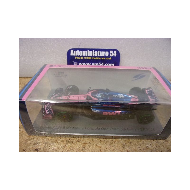 2025 Alpine BWT F1 Team A525 n°10 Pierre Gasly 6th British GP S9615 Spark Model