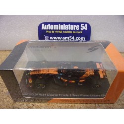 2025 McLaren MCL39 n°81 Oscar Piastri 1st Winner Chinese GP Y428 Spark Model Sparky 1.64