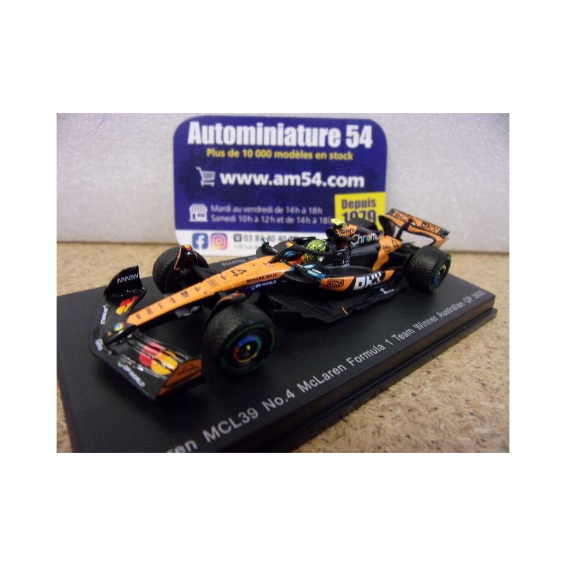 2025 McLaren MCL39 n°4 Lando Norris 1st winner Australian Y429 Spark Model Sparky 1.64