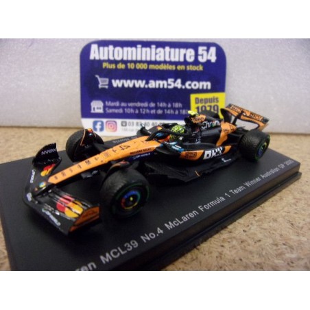 2025 McLaren MCL39 n°4 Lando Norris 1st winner Australian Y429 Spark Model Sparky 1.64