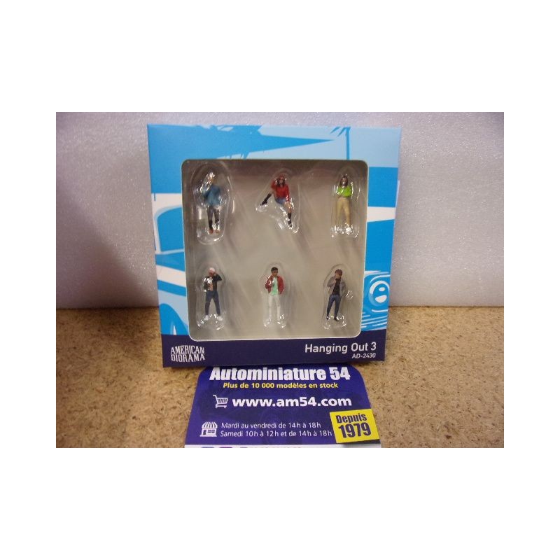 Hanging Out 3  ( 6 x Figurines ) AD2430 American Diorama Echelle1-64