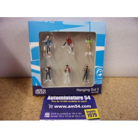 Hanging Out 3  ( 6 x Figurines ) AD2430 American Diorama Echelle1-64