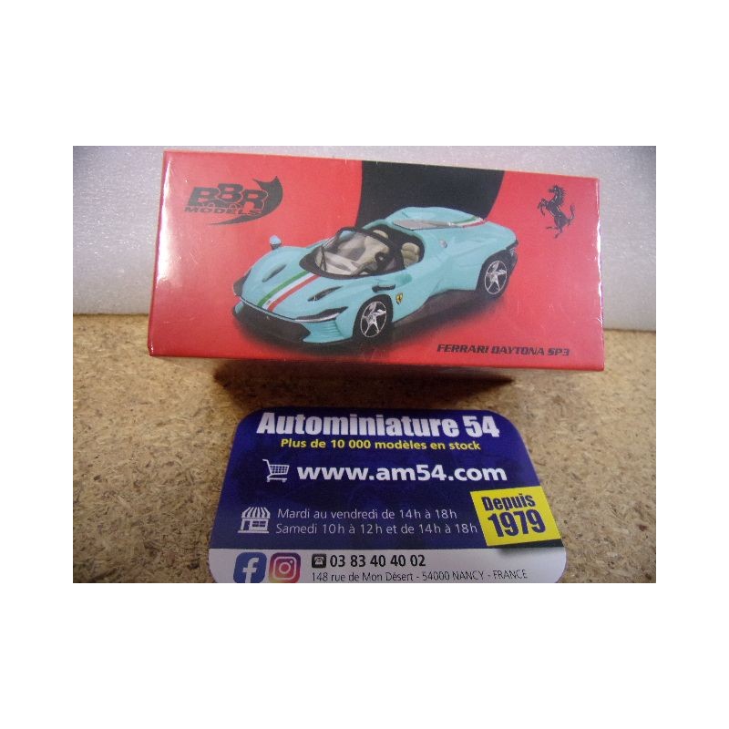 Ferrari Daytona SP3 Blue BBRModels BBRFER64020 MiniGT 1/64