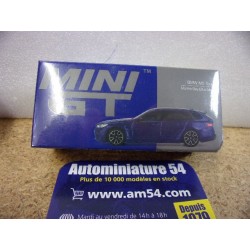 BMW M5 Touring Marina Bay Blue MGT01080 True Scale Models Mini GT