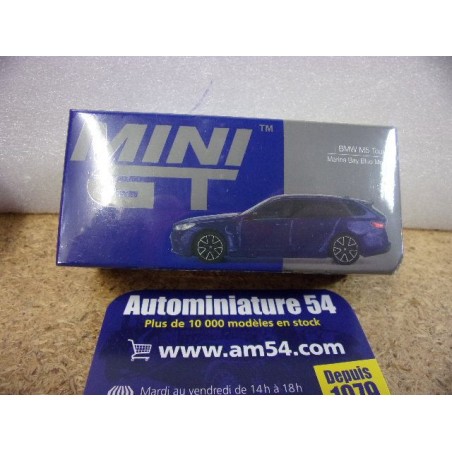BMW M5 Touring Marina Bay Blue MGT01080 True Scale Models Mini GT