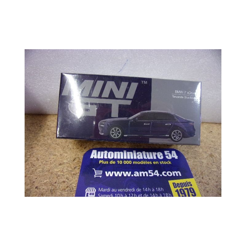 BMW i7 xDrive60 Tanzanite Blue MGT01111 Mini GT