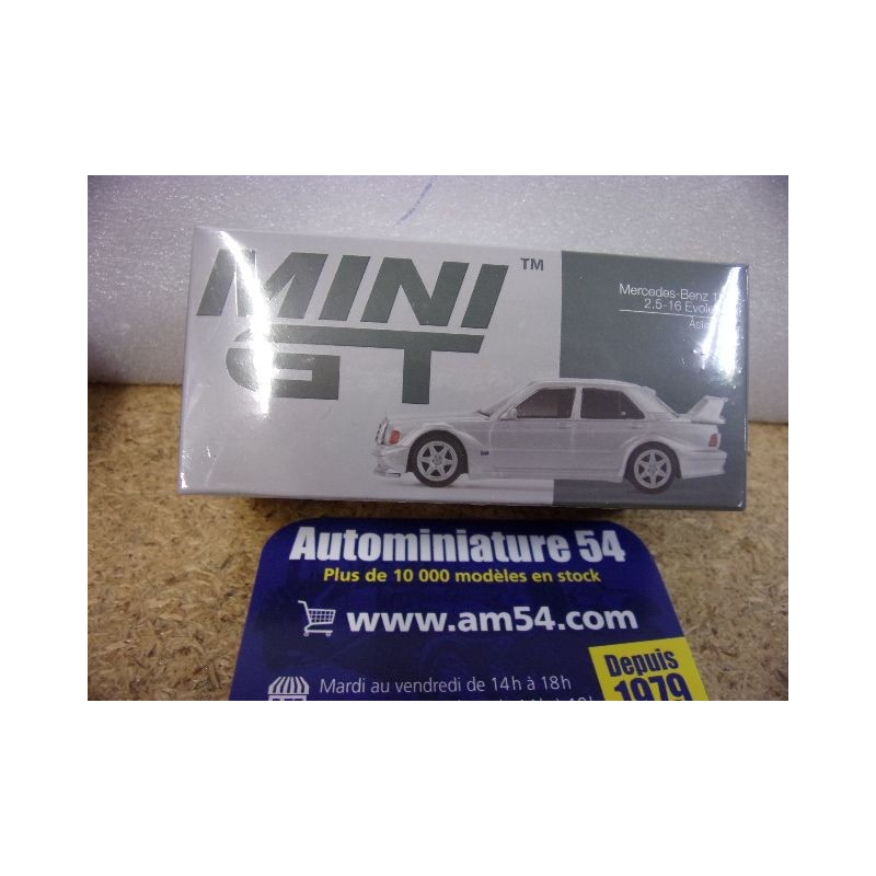 Mercedes Benz 190 E 2.5 16 Evolution 2 Silver MGT00852 True Scale Models Mini GT