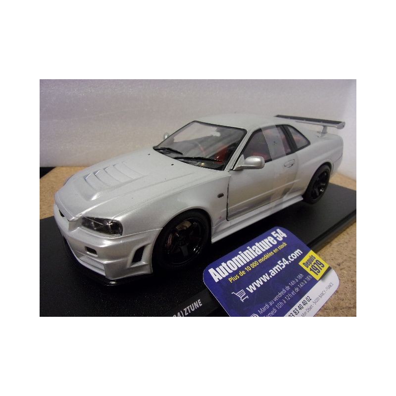 Nissan Skyline GT-R R34 Z Tune Silver 1999 S1804312 Solido