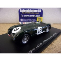 1953 Jaguar XK 120 C n°18 Rolt - Hamilton 1st Winner Le Mans 43LM1953 Spark Model