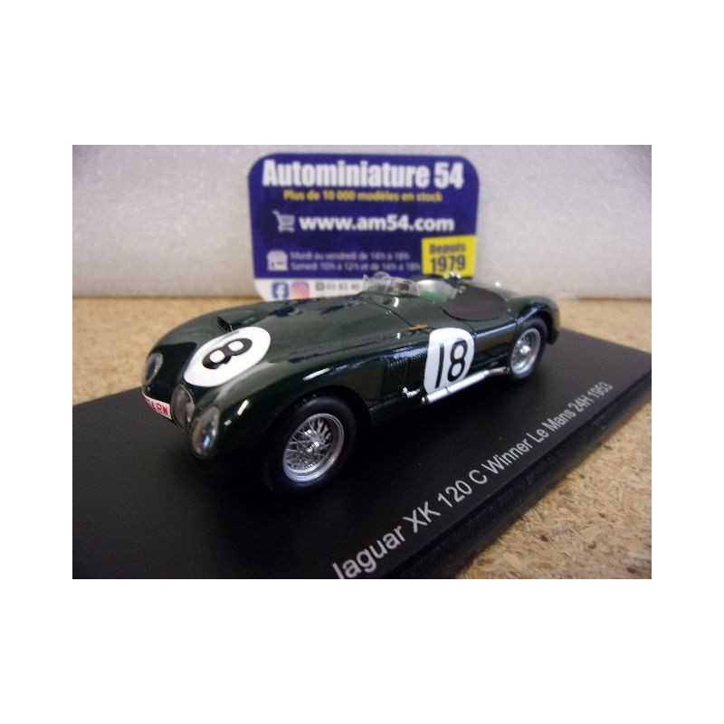 1953 Jaguar XK 120 C n°18 Rolt - Hamilton 1st Winner Le Mans 43LM1953 Spark Model