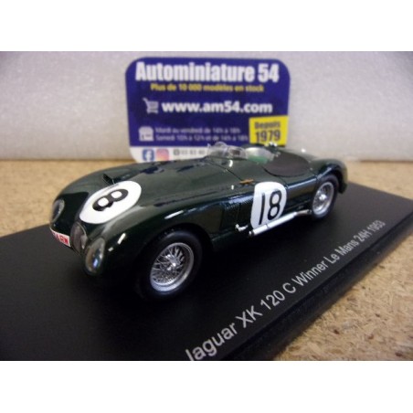 1953 Jaguar XK 120 C n°18 Rolt - Hamilton 1st Winner Le Mans 43LM1953 Spark Model