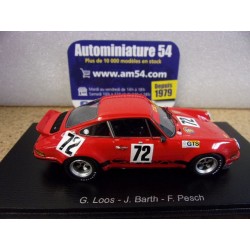 1974 Porsche 911 RSR 2.8 N°72 Loos - Barth - Pesh Le Mans S9796 Spark Model