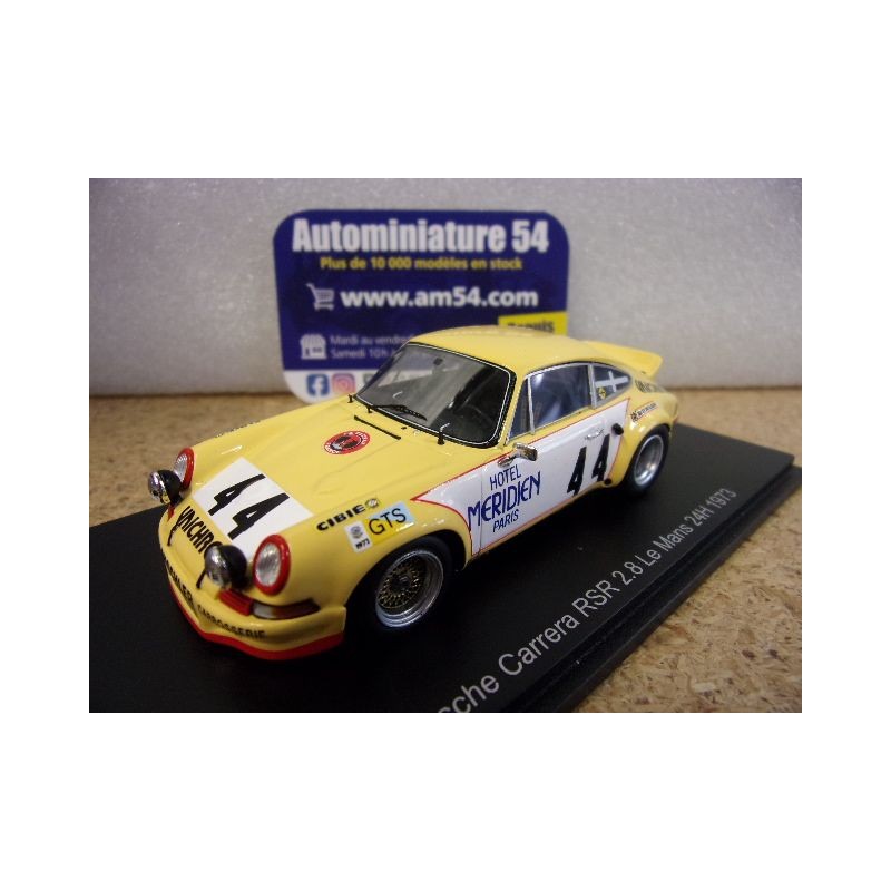 1973 Porsche 911 RSR 2.8 N°44 JF Piot - Zbinden Le Mans S9785 Spark Model