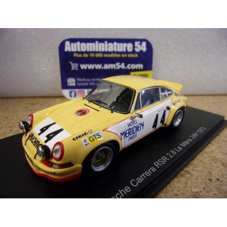 1973 Porsche 911 RSR 2.8 N°44 JF Piot - Zbinden Le Mans S9785 Spark Model