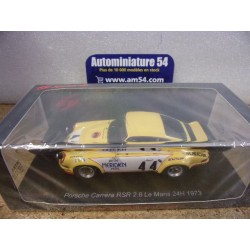 1973 Porsche 911 RSR 2.8 N°44 JF Piot - Zbinden Le Mans S9785 Spark Model