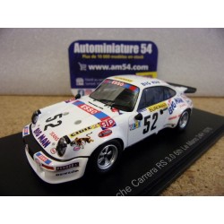1976 Porsche 911 RSR 3.0 N°52 Touroul - Cudini - Boubet Le Mans S9815 Spark Model
