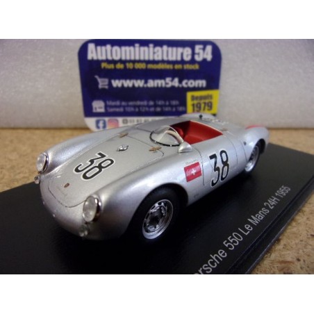 1955 Porsche 550 n°38 Ringgenberg - Gilomen Le Mans S9715 Spark Model