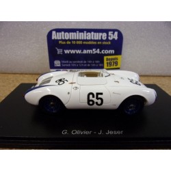 1955 Porsche 550 n°65 Oliver - Jeser Le Mans S9714 Spark Model